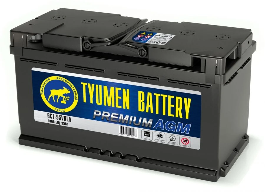 بطارية بدء تشغيل رصاصية TYUMEN BATTERY 6СТ-95VRLA-R