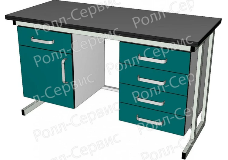 Стол лабораторный двухтумбовый МК50-1