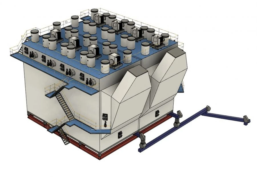 Электрофильтр TTP‐4x3.0‐2x7.2‐7.0‐300