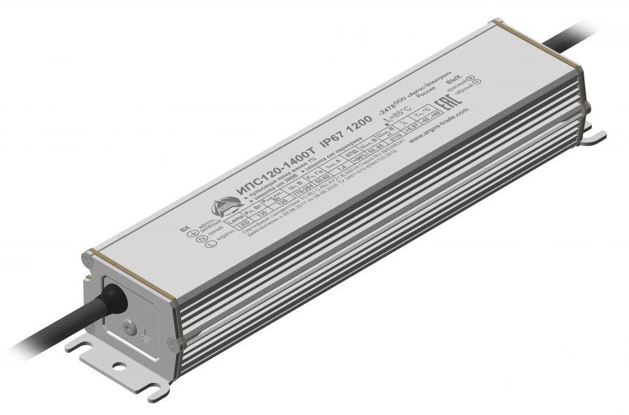 Waterproof Power Supply for LED Lighting IPS120-1400T IP67 1200