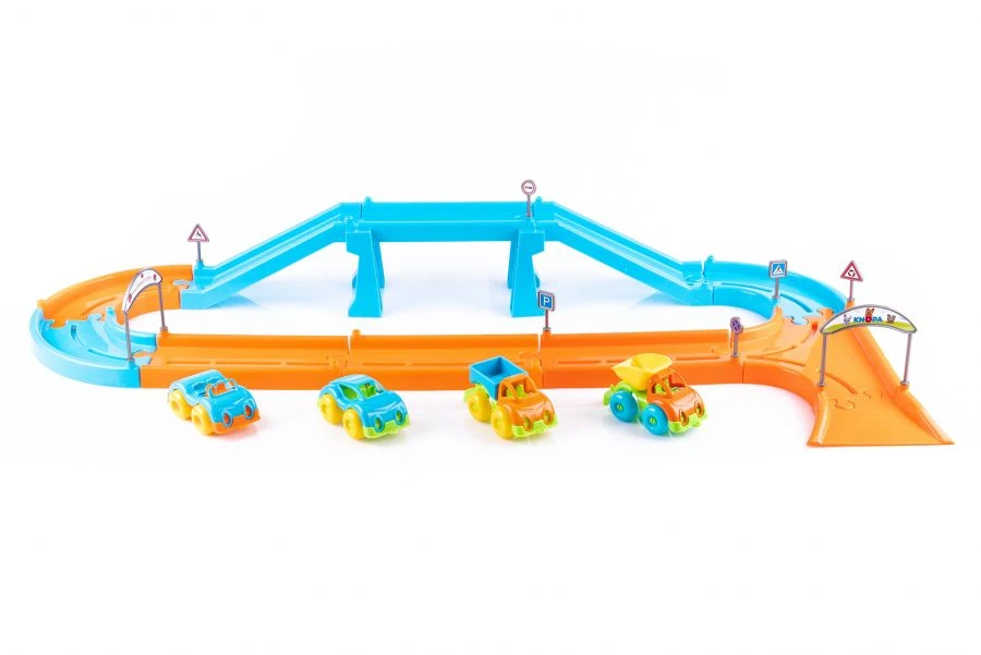 Toy Set 'Auto Road' 1.8m with Cars KNOBA 1/8