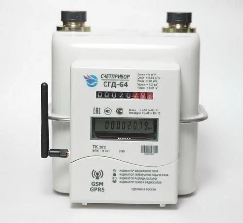عداد الغاز الحجمي "شتبريبور" SGD MTK GSM مع تعويض درجة الحرارة الميكانيكي