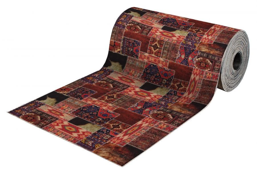 Вырезной коврик-дорожка SHAHINTEX DIGITAL PRINT (08) "Пэчворк" 100х1500