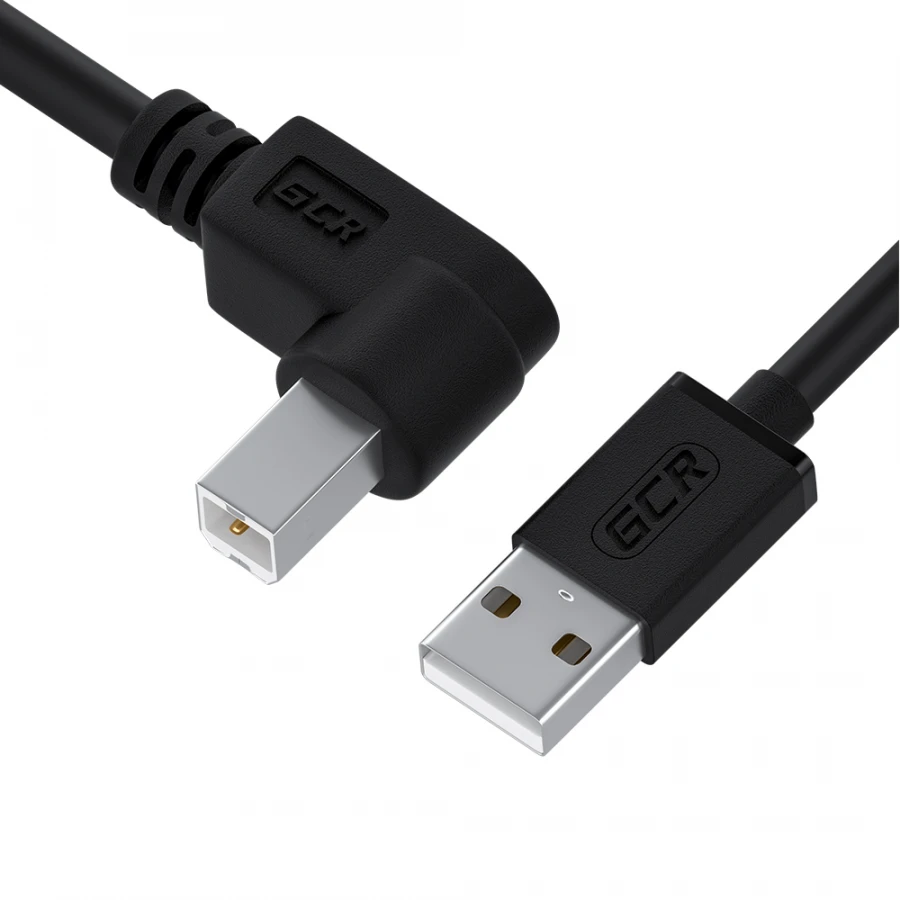 كابل USB 2.0 للطابعة مع موصل مائل، موديل GCR-UPC3M2