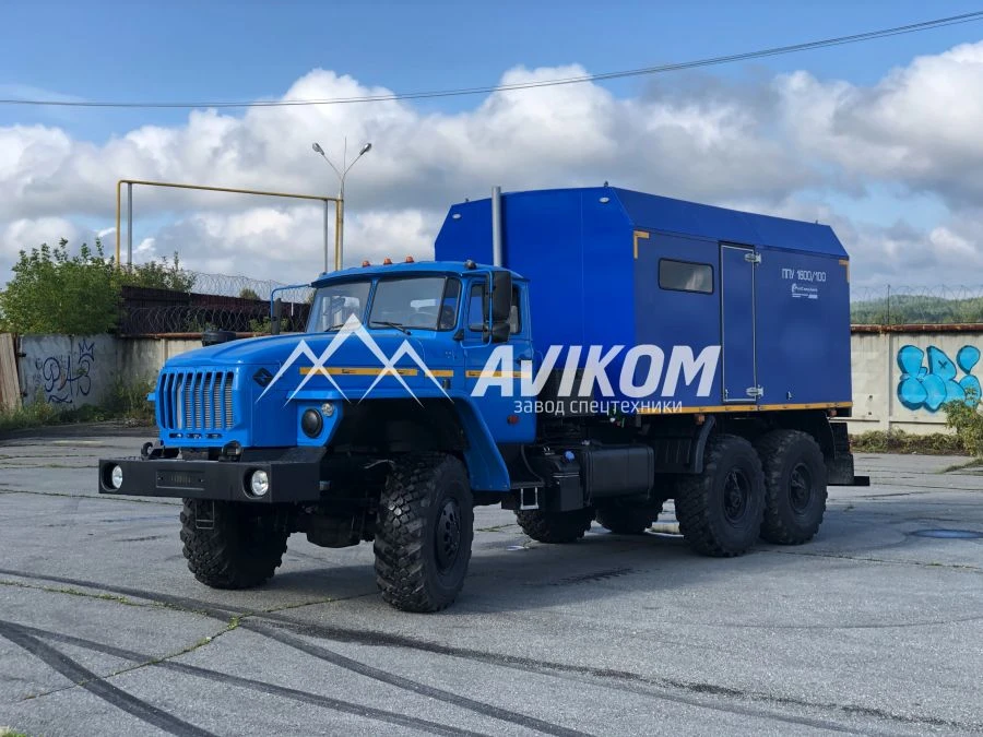 Передвижная парогенераторная установка, марка AVIKOM, тип 50780EFK модификации 50780P на шасси Урал 4320-80, 4320-82