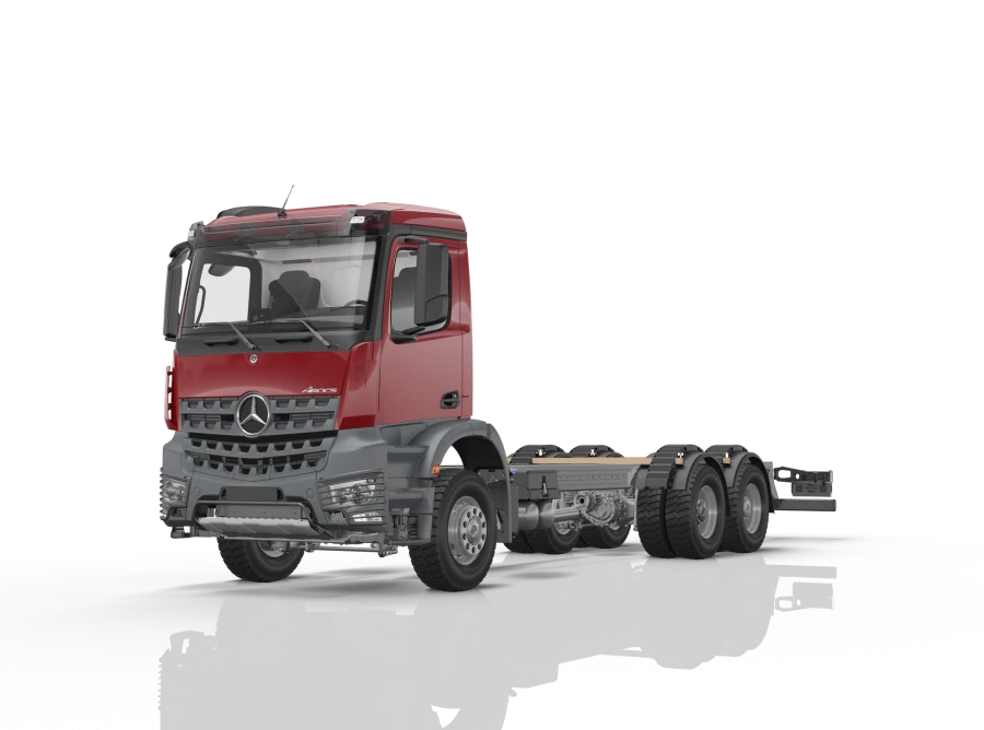 Шасси Mercedes-Benz Arocs 3352 с кабиной F1A