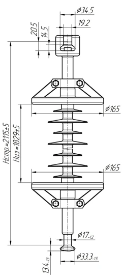 Изолятор ЛК 120/220-3ГП