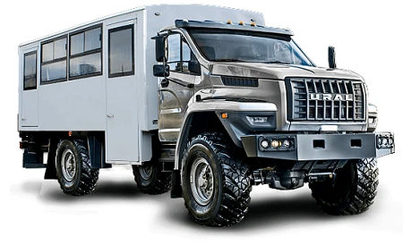 مركبة النقل المتخصصة SPTS Ural 32552-73 مع كابينة "NEXT