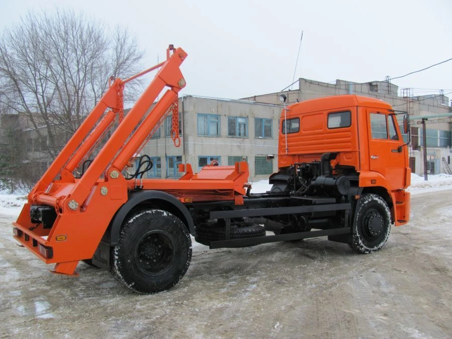 شاحنة قمامة حاوية KO-450-09 على شاسيه كاما 43253-G5 / 43255-G5