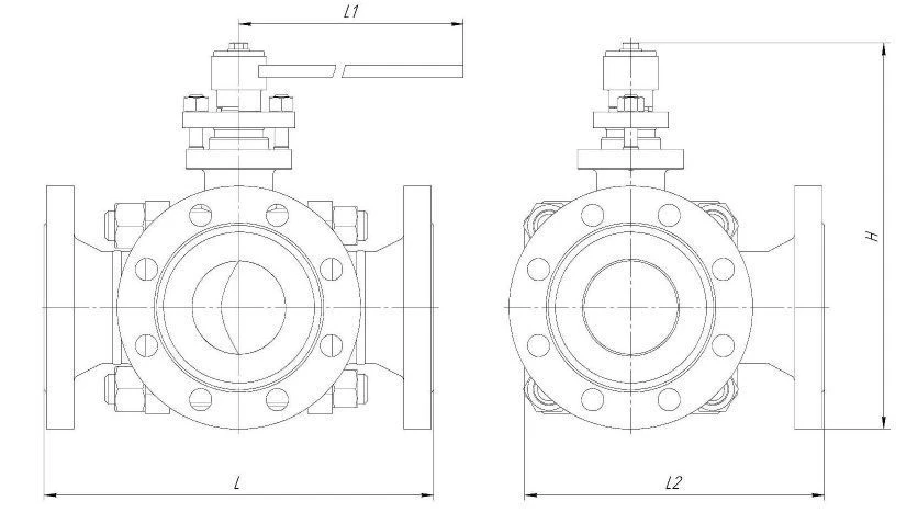 Кран шаровой фланцевый КШП DN 32-700 PN 1,6-16 МПа