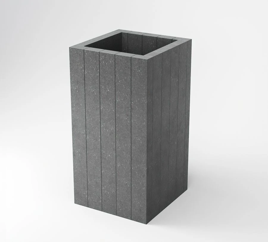 urn البيئية الملمس بدون غطاء 400x400x700 مم