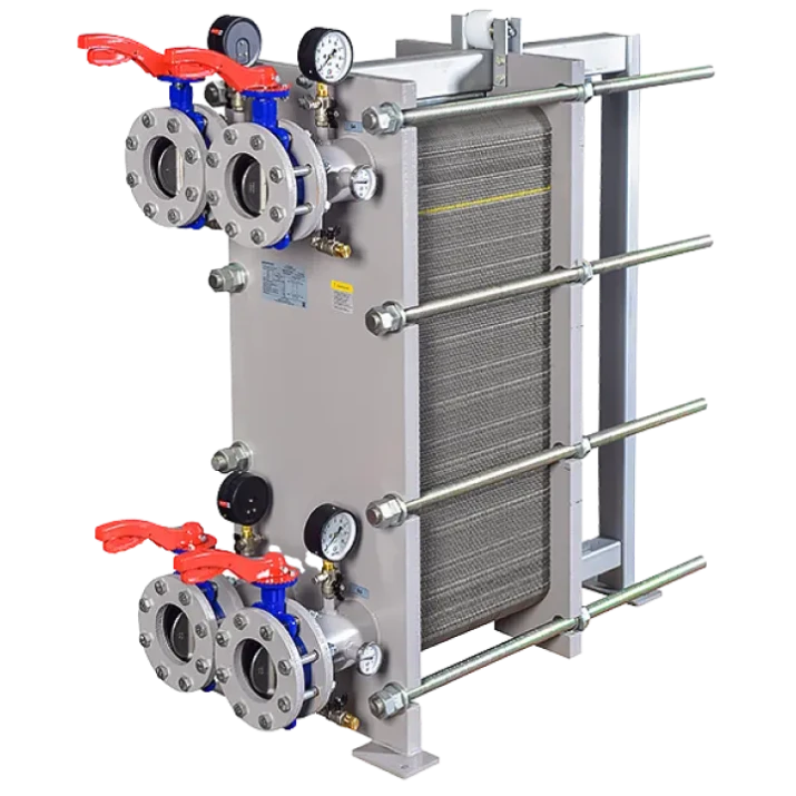 Теплообменники пластинчатые разборные с КИП и затворами RTO-25.1VA