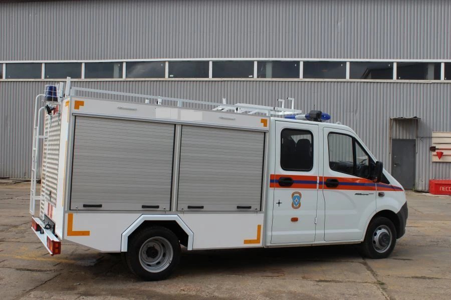 Автомобиль первой помощи АПП 0,8-40 (3897N) тип 4344-03 модификации 43447G на шасси ГАЗ 3897N2 (шасси/транспортное средство ГАЗ 