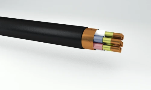 كابلات تحكم مقاومة للاشتعال مع عزل وغطاء من البلاستيك PVC