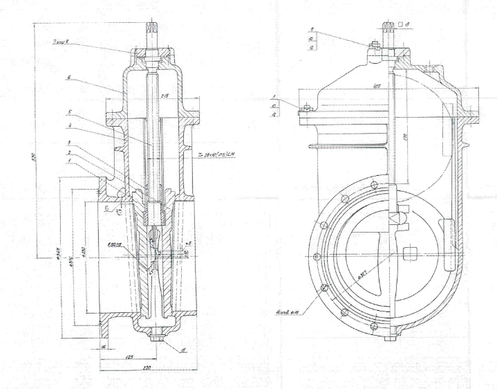 Задвижка клинкетная латунная DN 150 PN 0,6 МПа ИТШЛ.491655.003 (532-01.007)