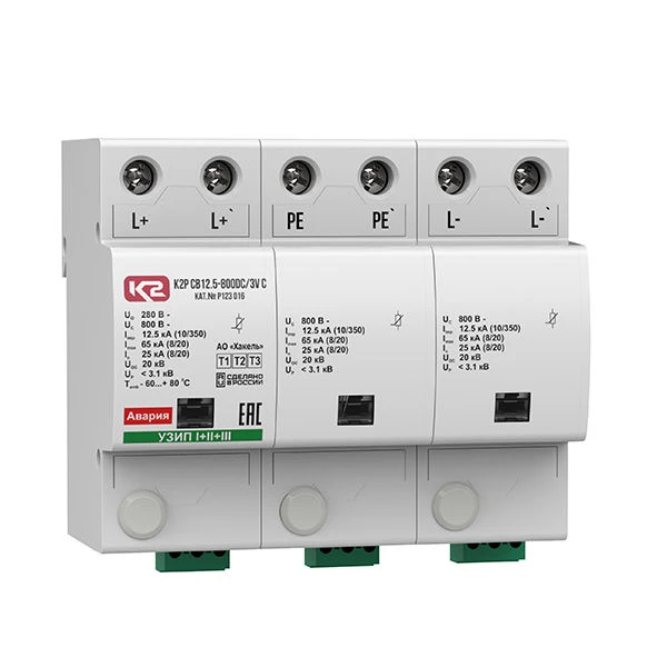 جهاز الحماية من الارتفاعات المفاجئة K2R SV12.5-800DC/3V C، رقم الكاتالوج R123 016
