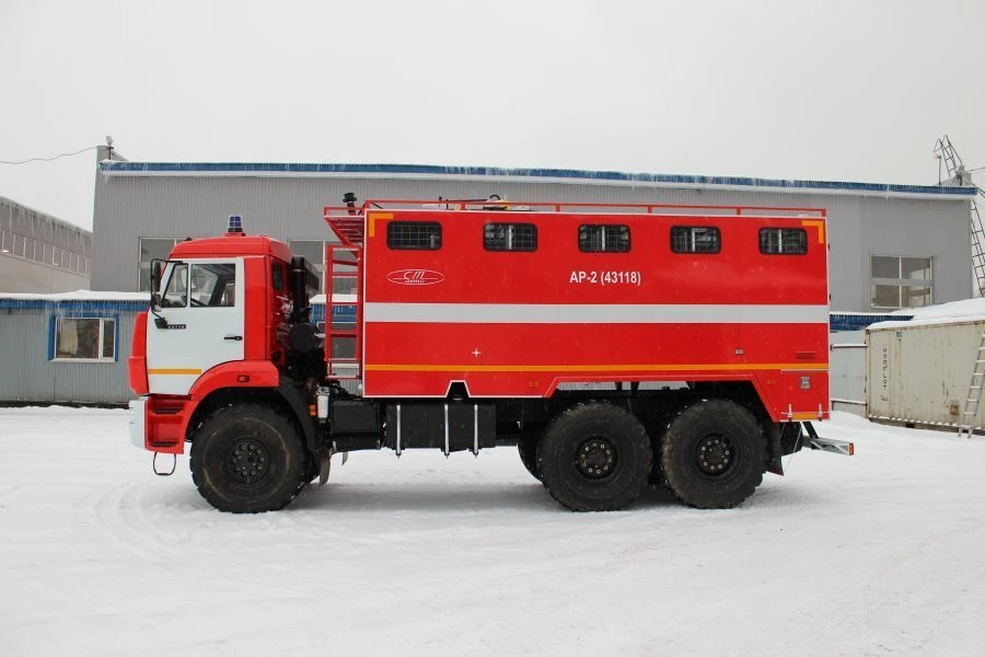 Пожарный рукавный автомобиль АР-4 (43118) тип 4344-D0 модификации 4344А1, на базе шасси модификаций 43118-А5, 43118-50, 43118-RR