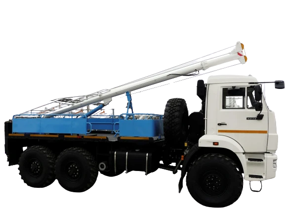 Drilling and Crane Machine for Installation of Power Line Supports BKM-516