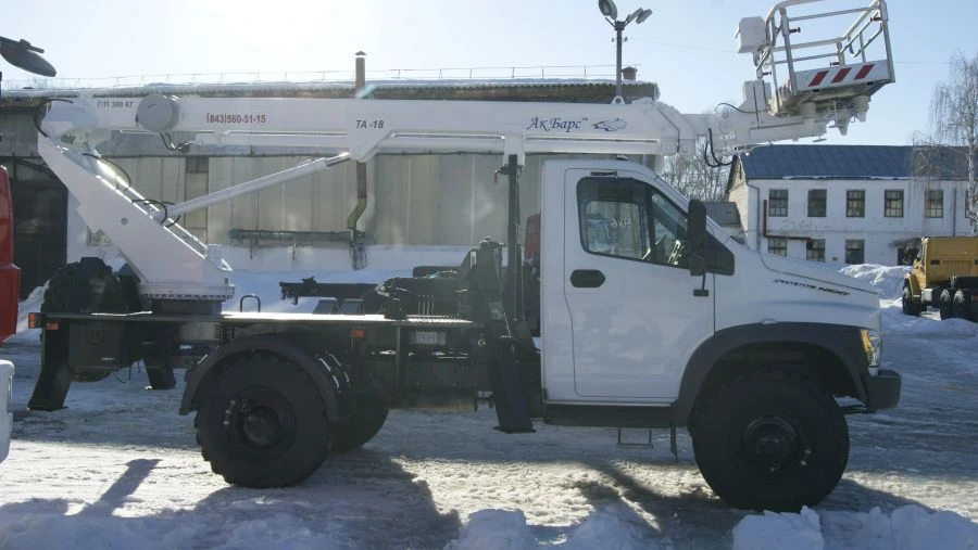 TA-18 Aerial Work Platform on GAZ-C41R11, GAZ-C41R31 Chassis