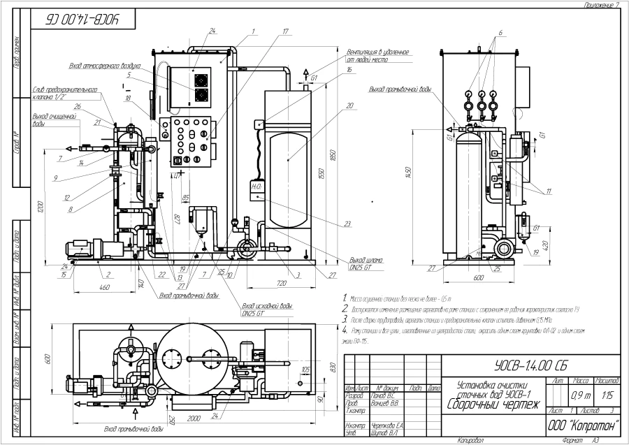محطة معالجة مياه الصرف "UOSV-1