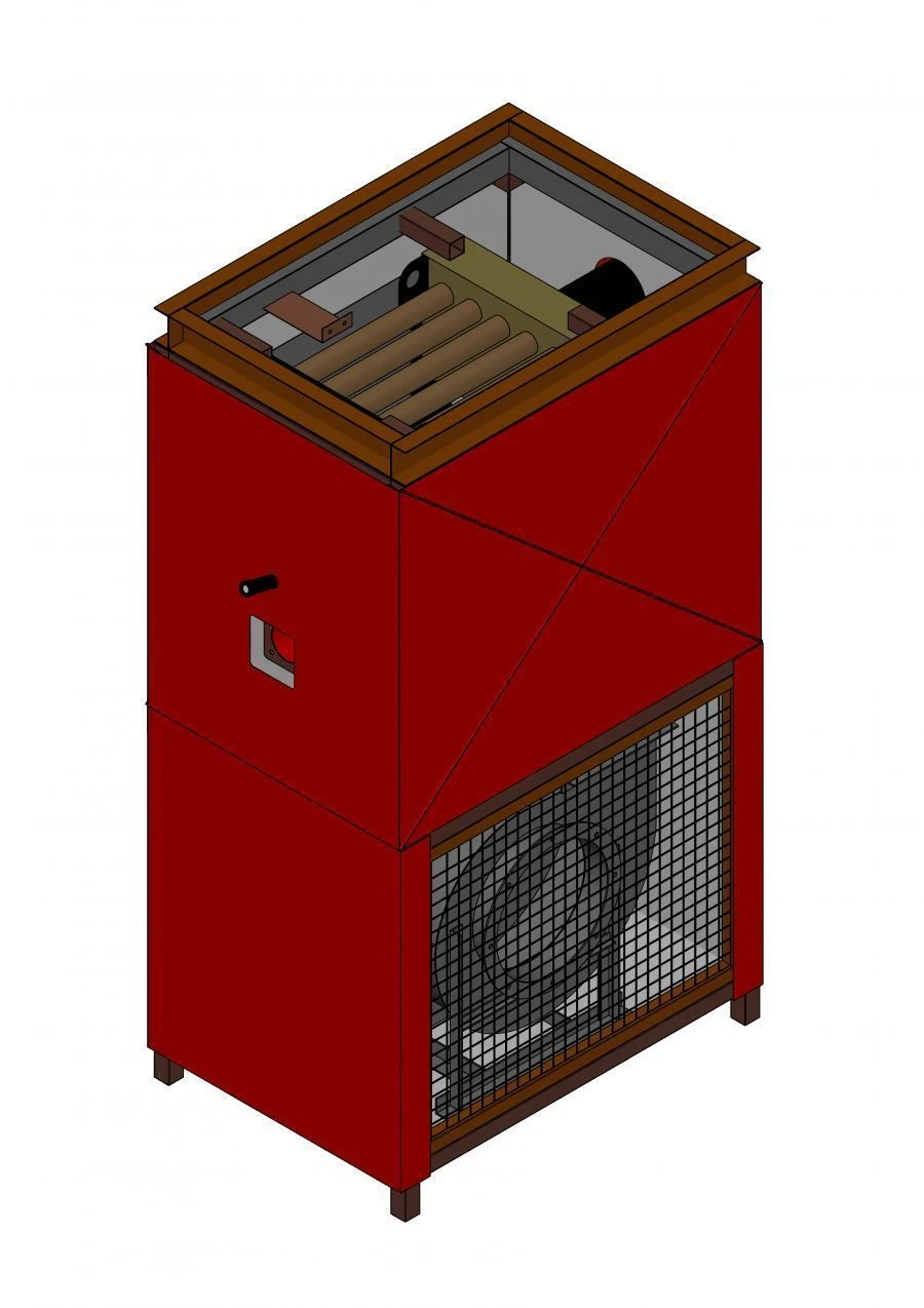 Vertical Air Heater Heat Exchanger NORDMATIC VT-K 800 kW