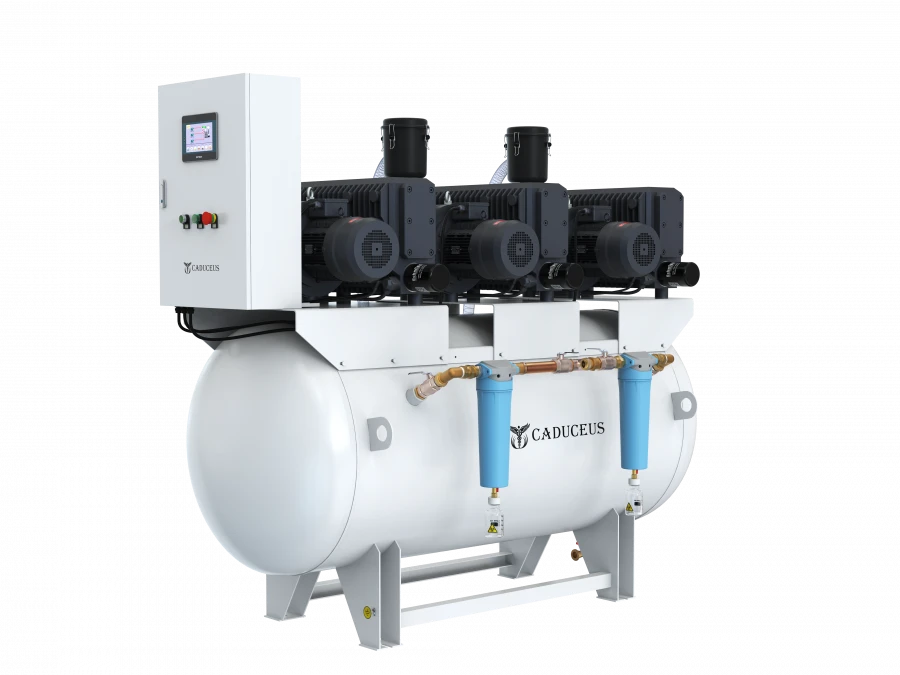 Oil-free Vacuum Station for Medical Use CADUCEUS VAC 3/360 D