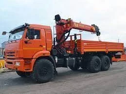 Cargo Truck with Crane (Inman IM150N, IM320), Model 336962 on KAMAZ-43118-50/A5/RR/RS Chassis
