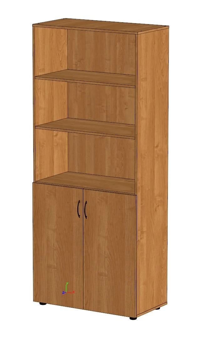 Wide Semi-Open Cabinet for Educational Materials and Documents