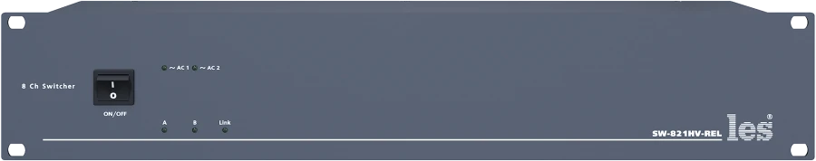 SW-821HV-REL - Релейный коммутатор для HD/SD-SDI, DVB-ASI и CVBS сигналов. 8 каналов 2 в 1. Удаленное управление по Ethernet и G