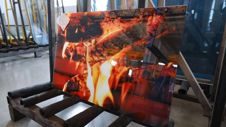 زجاج أمان مقسّى مع طباعة رقمية SGPrint للبناء والأثاث