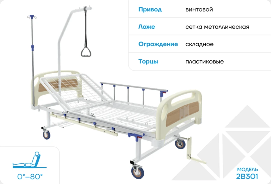 Кровать 2В301 медицинская многофункциональная