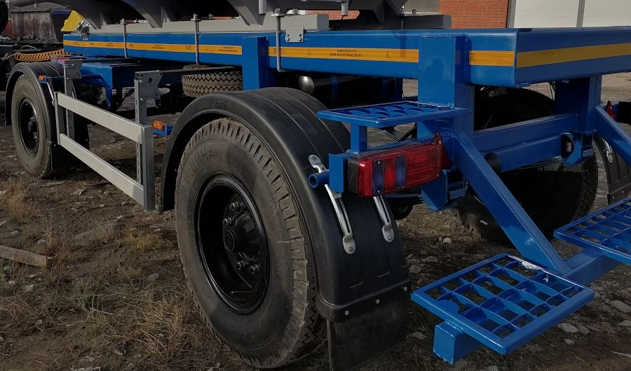 Прицеп Novus Trailer 98772-20, 98772-30 c пневматической или рессорной подвеской, рабочей тормозной системой с АБС (ЕБС), коника