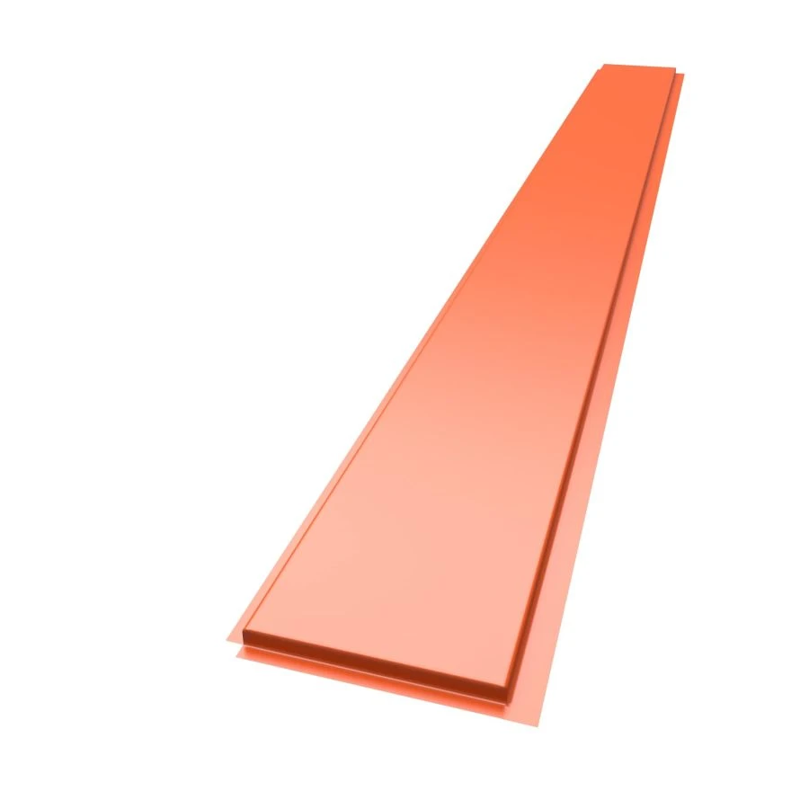 Yar Panel XL Wide Linear Metal Facade Panel 250x2470mm Orange