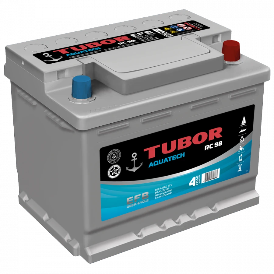 TUBOR AQUATECH 6ST-60.1(0) VL Lead-Acid Starter Battery