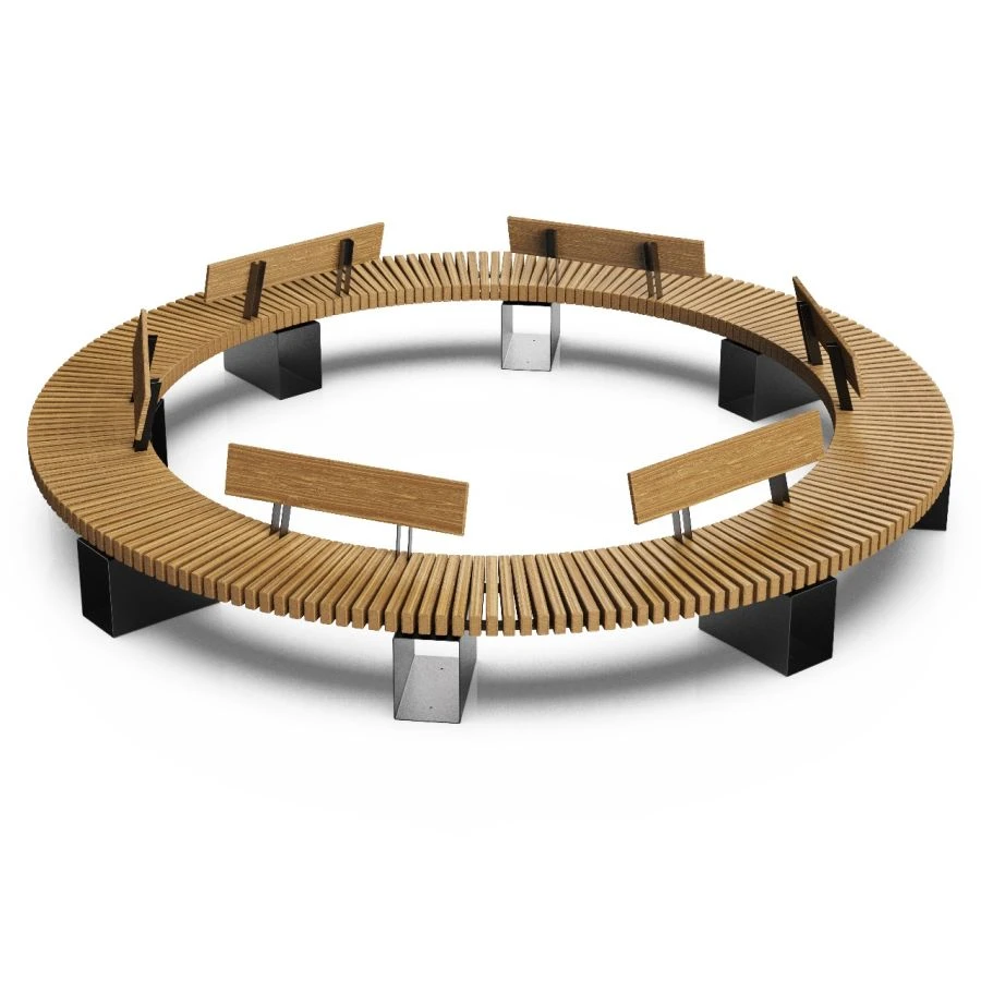 Zigzag Backrest Bench A1019