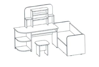 Children's Furniture Set for Playrooms - Alliance-S
