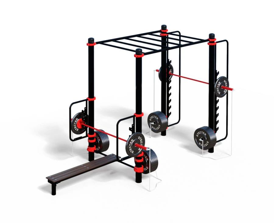 مجمع تمارين خارجي WORKOUT-FIT مع بار للضغط والسكوات