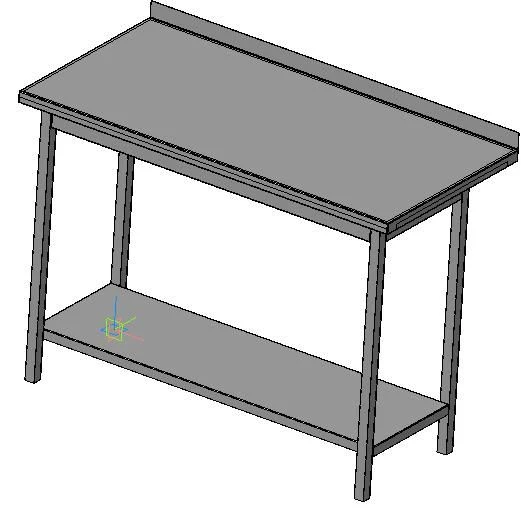 طاولة إنتاجية مع حافة - نموذج MZPO-PT-01