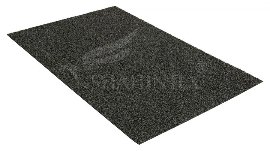 Коврик придверный грязезащитный SHAHINTEX STRONG GRASS 80х120 антрацитовый