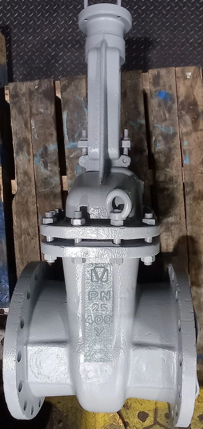 صمام بوابة حديدي مزود بمغزل قابل للسحب PN 2.5 ميجا باسكال DN 400