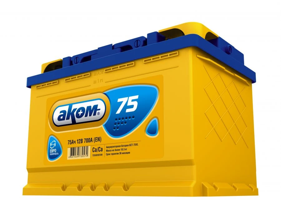 بطارية رصاصية حمضية 6ST-75VL ACOM