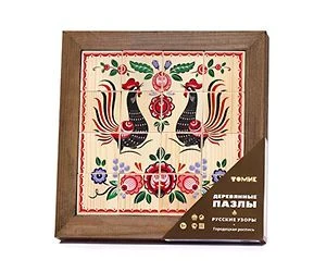 Пазлы "Русские узоры" "Городецкая Роспись" (16 деталей) артикул 136