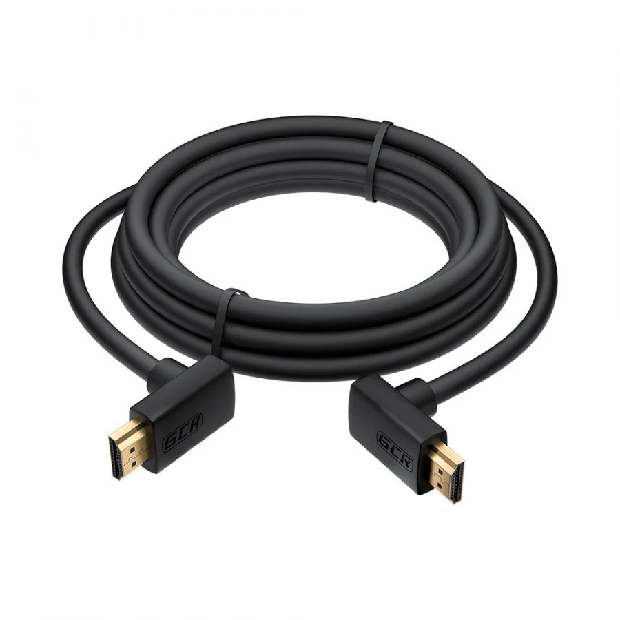 كابل فيديو HDMI 2.0 مع موصلات مائلة، نموذج GCR-HMAC1