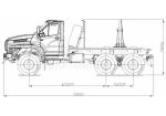 Автомобиль-тягач лесовозный (с КМУ, без КМУ) мод. 59602С, 59604R, 59604T на шасси Урал (5557-60,62,70,72,74; 4320-70,72,74; 5557