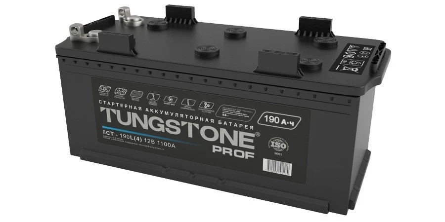 بطارية بدء التشغيل الرصاصية Tungstone Prof 6СТ-190