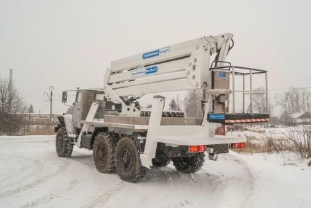 منصة الرفع الهوائية ذات الذراع التلسكوبية AGP-29RT URAL-4320 14م 250كجم