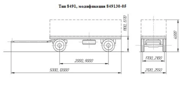 مقطورة نقل الحاويات - تعديل 849130-05