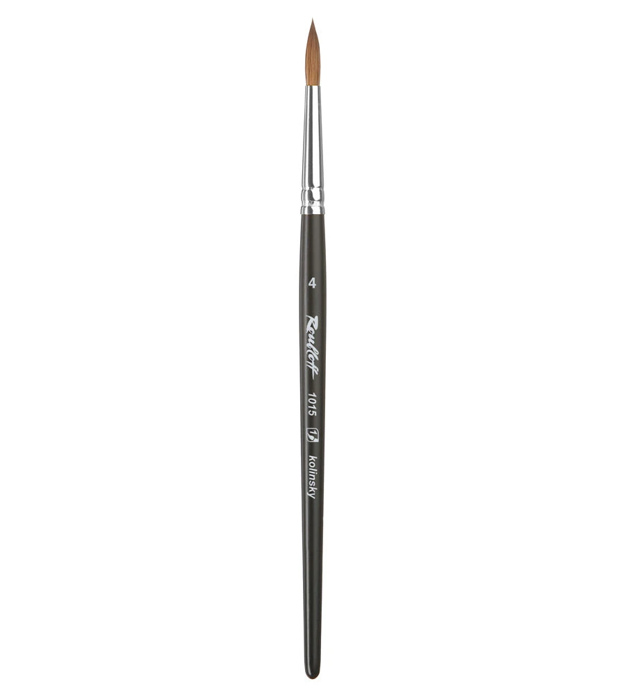 Natural Hair Round Paintbrush for Art Painting