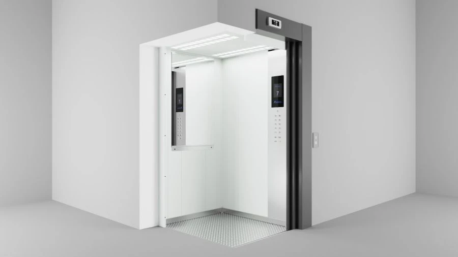 مصعد كهربائي للركاب طراز SPbLZ MRL، سعة 400 كجم