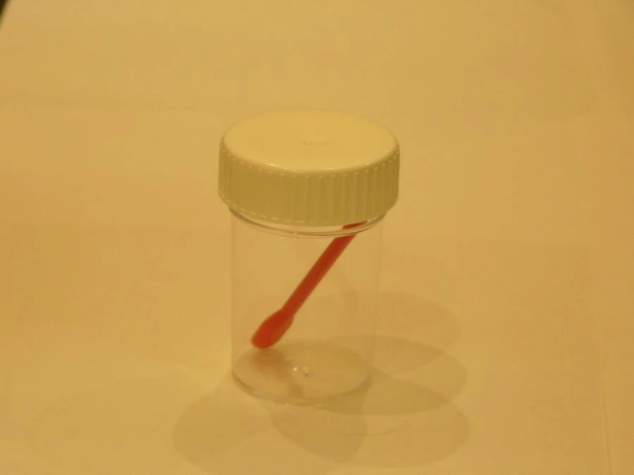 Sterile Disposable Polymer Container for Biological Samples - KOS 60ml with Spoon